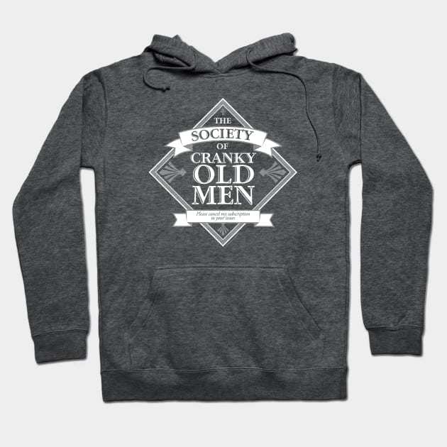 Society of Cranky Old Men Hoodie by eBrushDesign